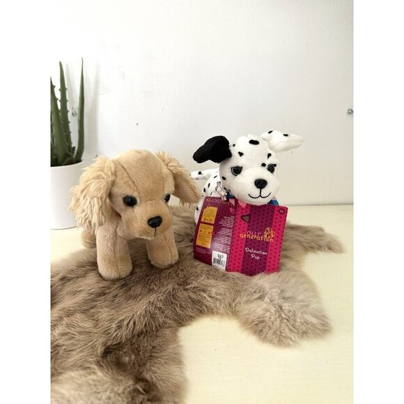 Our Generation Dalmatian + Golden Retriever Dog Pet Plush Puppies Doll Companion - Picture 1 of 10